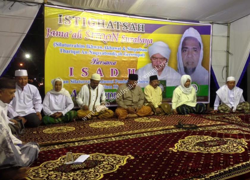 Tampak Hadrotus Syeikh Ahmad Ja'far Abd. Wahid QS berada menghadiri kegiatan